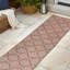 Tapis d'intérieur / extérieur saumon / crème Amora-1259684329