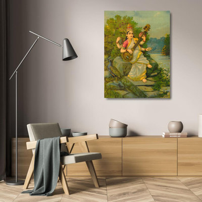 Peinture de la déesse Saraswati