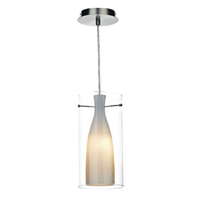 Dipietro 1 - Light Satin Chrome Cylinder Pendant
