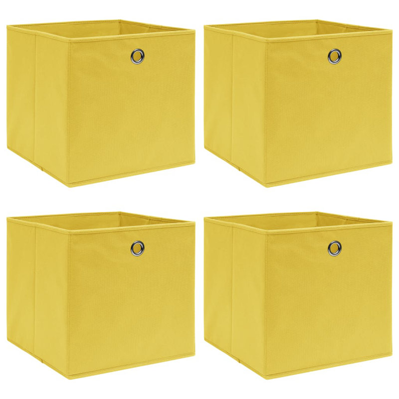 Rebrilliant Fabric Decorative Bin, Yellow