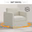 Chaise pivotante Premium (ensemble de 2)-213187596