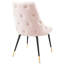 Chaise parsons capitonnée en velours-148914998