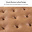 93cm Wide Faux Leather Tufted Square Solid Colour Standard Ottoman with Storage