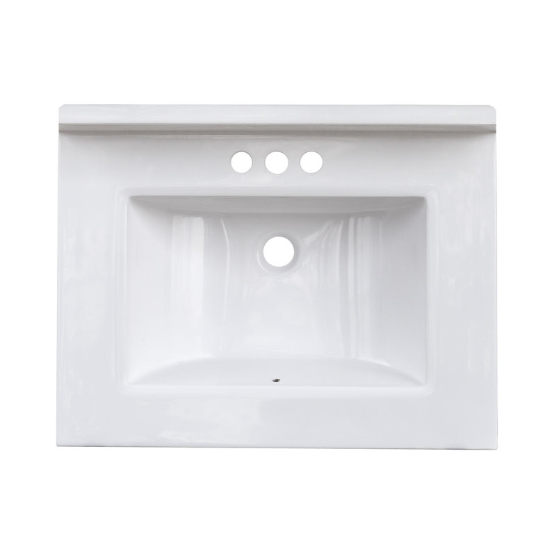 Raynelle 25'' Single Bathroom Vanity with Cultured Marble Top
