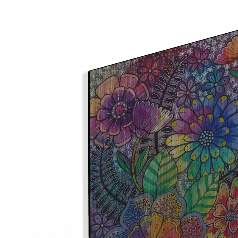Ivy Bronx «Bohemian Blooms 2» par Hello Angel, art mural en métal