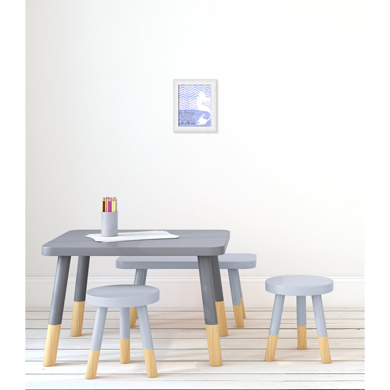 Adhésif décoratif She Dreams, H 10 po x l 8 po x P 0,6 po, Encadré plat à grain de bois blanc