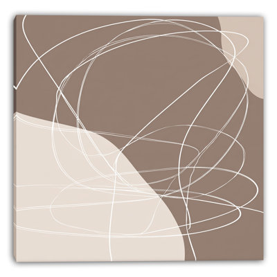 Line in Sand Wrapped Canvas Wall Art