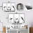 Monochrome Grey Shark Dance - Shark Metal Wall Decor Set Of 3-2111802430