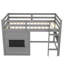 Lit mezzanine pour enfants avec tableau coulissant-484275666-484275664
