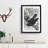 Crow on a Branch by Kawanabe Kyosai - Picture Frame Painting Print on MDF-55490468-55490469