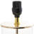 Glass Transparent Base Gold Table Lamp with Drum Shade-105653717