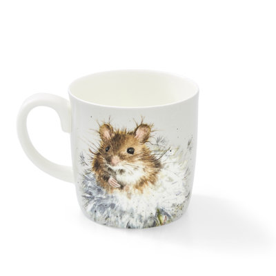Wrendale Designs, Coloured - Mouse & Dandelion Large Mug