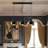 Joshawn 3 - Light Kitchen Island Square / Rectangle Chandelier-341843473