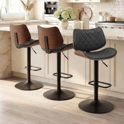 Tabourets de bar rotatifs à hauteur ajustable Odawa (ensemble de 3)