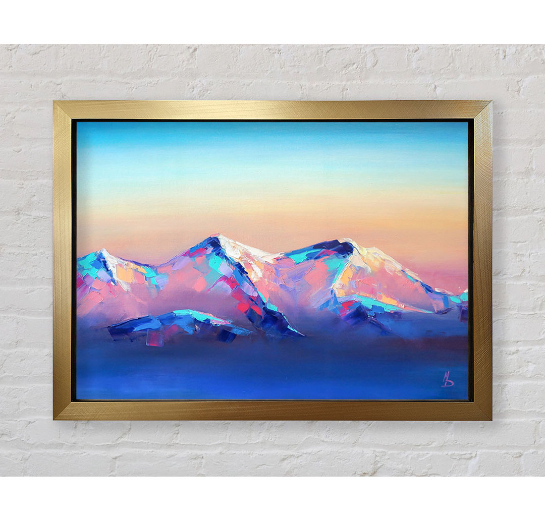 Peak Of The Vibrant Mountains - Einzelner Bilderrahmen Kunstdrucke