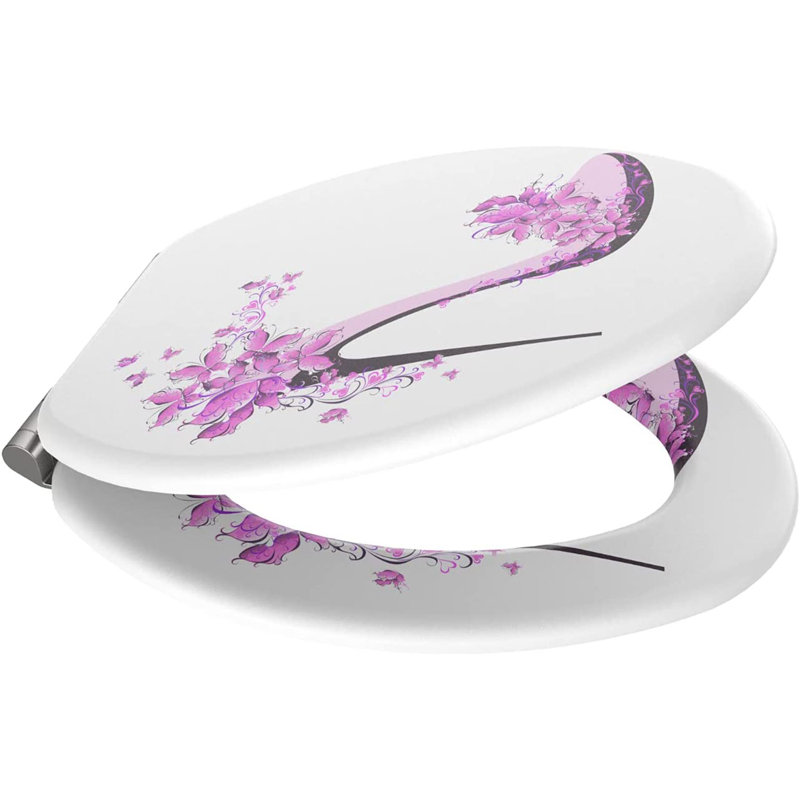 Elongated Toilet Seat and Lid