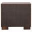 Table de chevet 2 tiroirs Polk Cappuccino