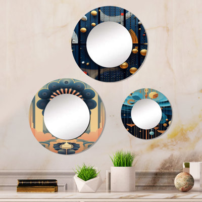 Elixander Metal Round Mirror