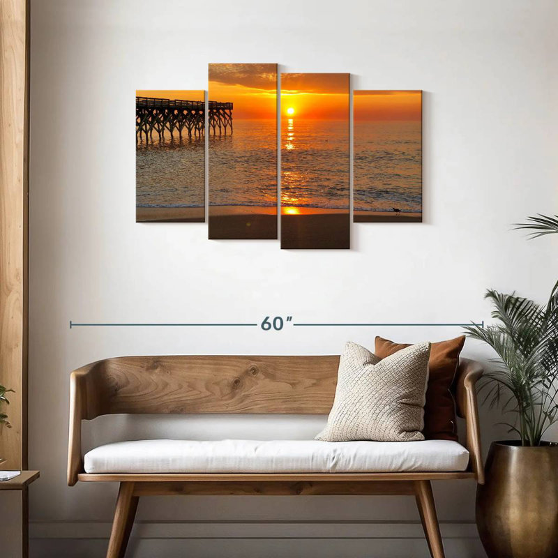 Aletra Wrightsville Beach At Sunset, 27" H x 43" W