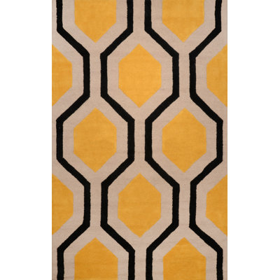 Bornival Wool Geometric Indoor Rug