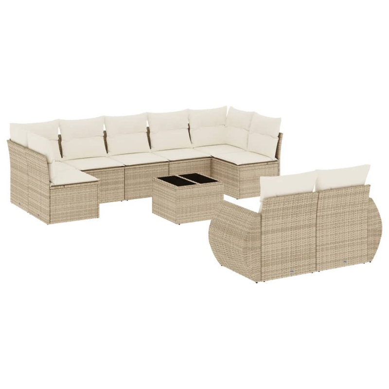 Vidaxl Garden Sofa Set Beige
