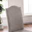Ensemble de 2 chaises d'appoint de style transitionnel avec cadre blanc et cadre gris