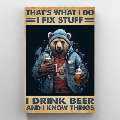Marielies Bear I Fix Stuff I Drink Beer