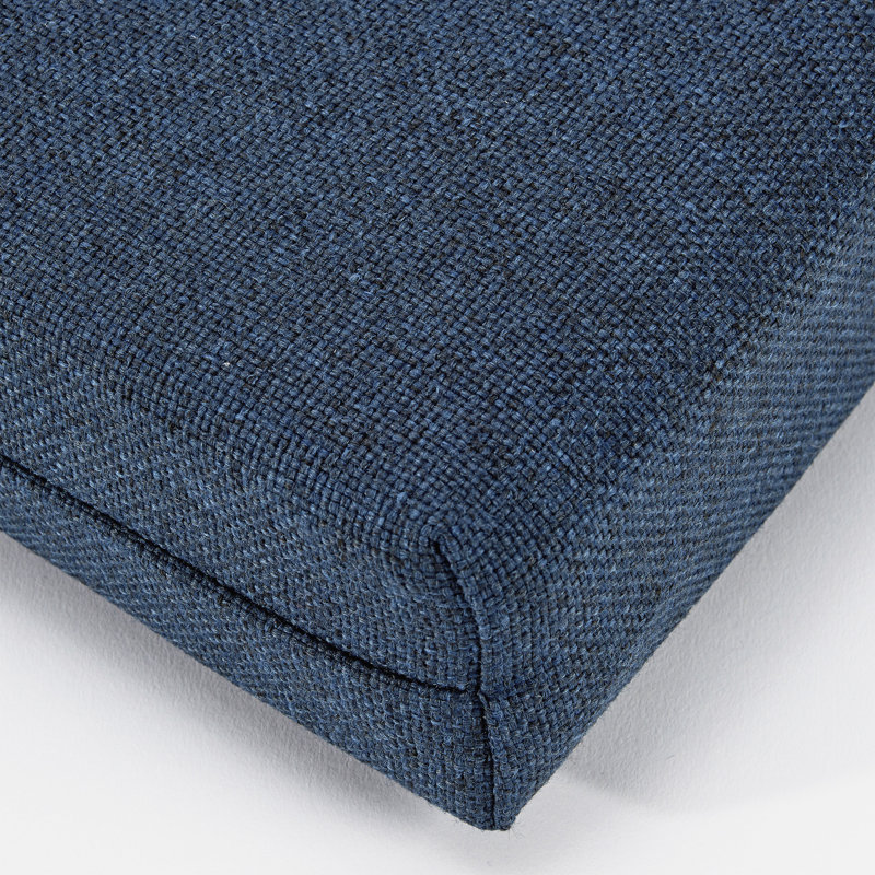 Outdoor Patio Bench Cushion, Performance Fabric, 44 X 18 X 3 Inches, Indigo Polyester
