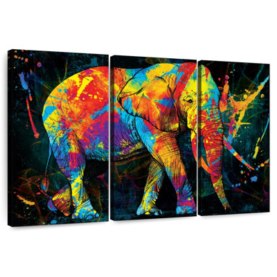 Elephant Color Grunge