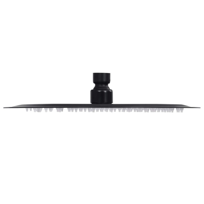 Gero Rain Fixed Shower Head, Matte Black