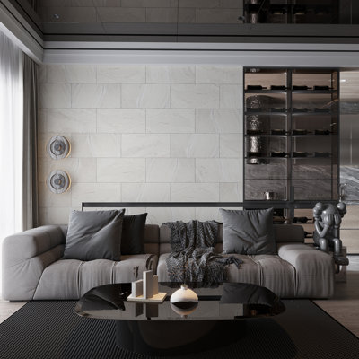 Carreau de porcelaine singulier l 11,81 po x L 23,62 po Splendor