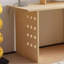 Light brown durable artificial board computer desk-752818020