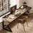 Black+Tan Rectangular Solid Wood desks-68451887
