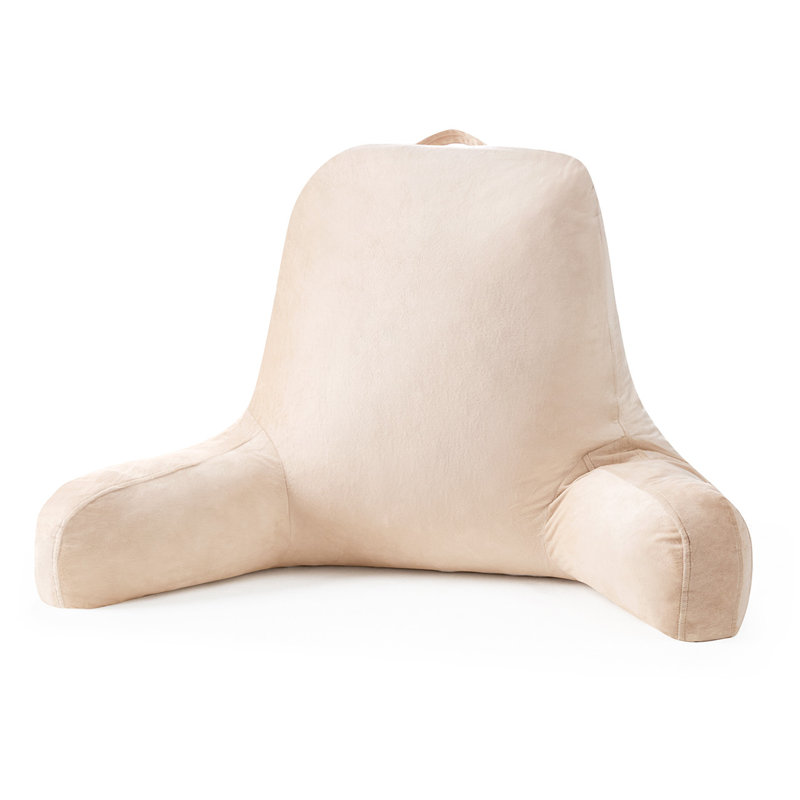 Rainha College Bedrest Reading Pillow, Cream