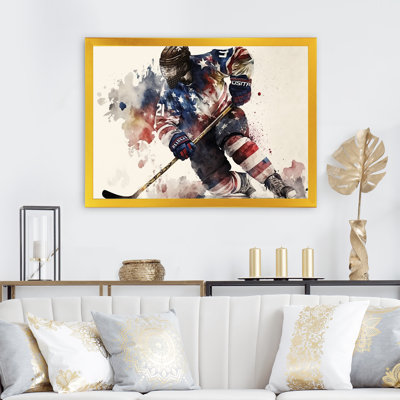 " Usa Hockey Player In Action III "