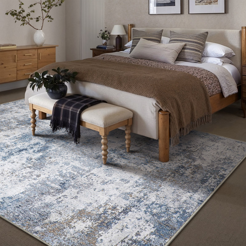 Ansel Abstract Area Rug, Rectangle 6'3" x 8'6"