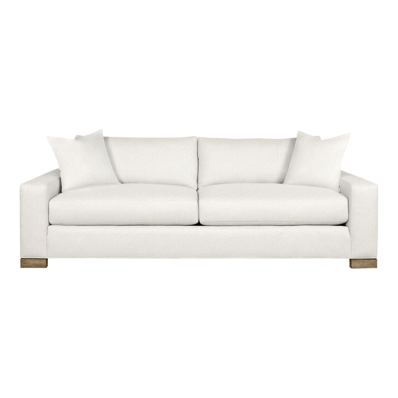 Claremont Upholstered 95'' Sofa, Hampton, Kennelly Snow