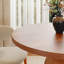 Table de salle à manger ronde en bois massif 39 po-43576258