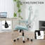 Chaise de bureau en filet avec appui-tête, soutien lombaire, bleu clair-291072869