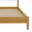 Solid Wooden Bed With  Upholstered Headboard