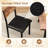 5-Piece Dining Set for 4 47'' Round Kitchen Table 4 Stools w/ Wooden Tabletop