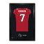 Impression encadrée du maillot blanc des Ravens de Baltimore (NFL-PA) de Roquan Smith (n° 0), 68,5 x 99 cm.-136267449