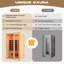 Sauna infrarouge pour 2 personnes avec chauffage à spectre complet - Sauna sec d'intérieur avec 5 panneaux de carbone, 1 tube de carbone, une barre d'oxygène et 7 bandes lumineuses de couleur, fabriqué à partir de pruche du Canada, 110 V