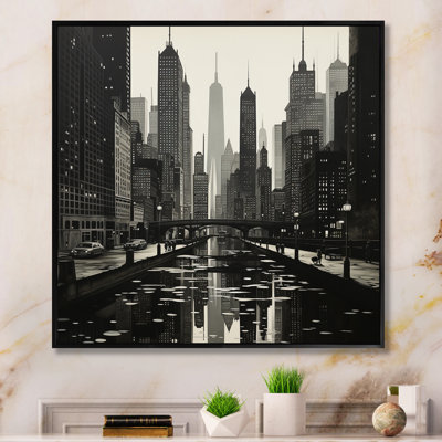 Skyscrapers Urban Elegance III - Architecture Canvas Art Print