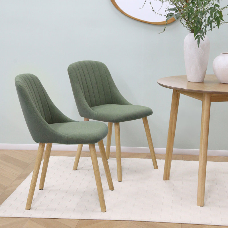 49cm H Upholstered Upholstered Back Accent, Green