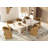 Jesper Faux Travertine Dining Table