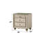 Table de chevet en velours Lucienne