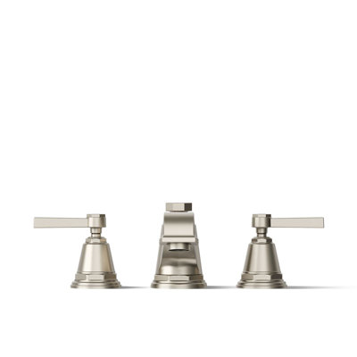 Pinstripe Pure Deck-Mount Bath Faucet Trim with Lever Handles