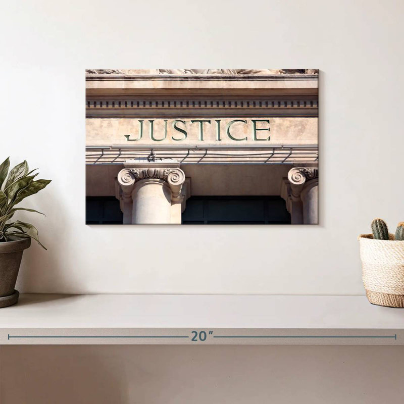 Alcaraz Courthouse Justice Sign, 8" H x 12" W