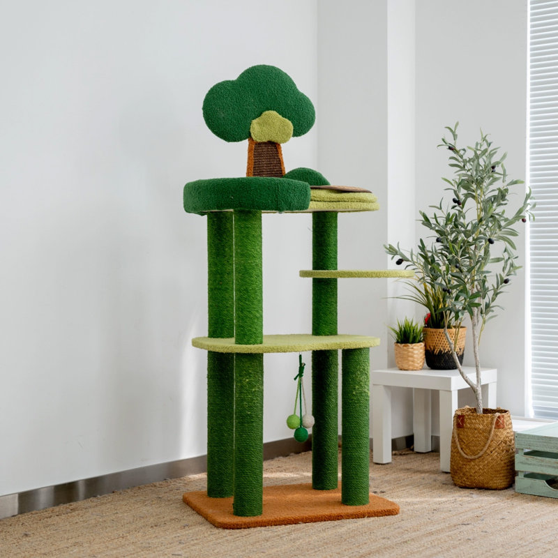 3 Tiers Cat Tree with Perch,Scratching Posts